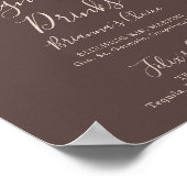 Handtekening Drink van gebergte wissen Poster (Hoek)