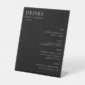 Handtekening Drink van legant weddenschap Reclamebord Met Voetstuk (Voorkant)