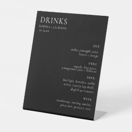 Handtekening Drink van legant weddenschap Reclamebord Met Voetstuk