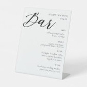 Handtekening Drink van legant weddenschap Reclamebord Met Voetstuk (Voorkant)