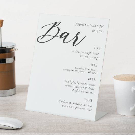 Handtekening Drink van legant weddenschap Reclamebord Met Voetstuk (Insitu)