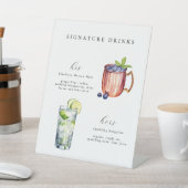 Handtekening Drinken Bruiloft Reclamebord Met Voetstuk (Insitu)