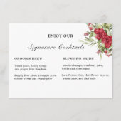 Handtekening Drinken Sjabloon tekenen (Voorkant)