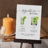 Handtekening Drinken Teken Sjabloon, Handtekening  Kaart