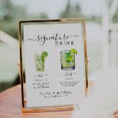 Handtekening Drinken Teken Sjabloon, Handtekening  Kaart