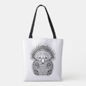Handtekening Echidna Doodle 2 Tote Bag (Achterkant)