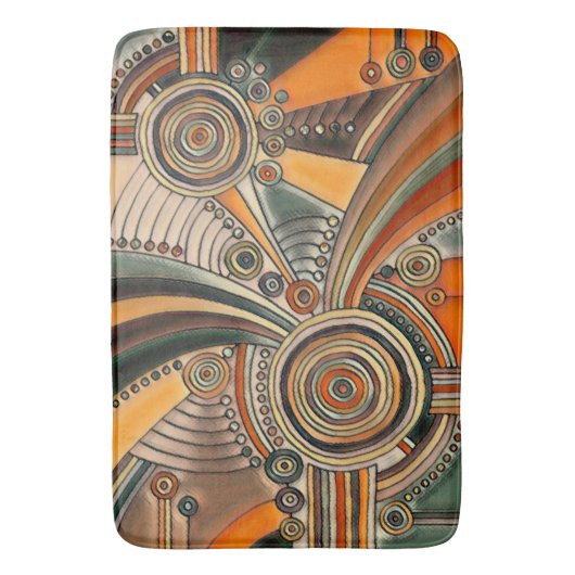 Handtekening EDDArt - Gedachtechten 1 Badmat (Voorkant Verticaal)