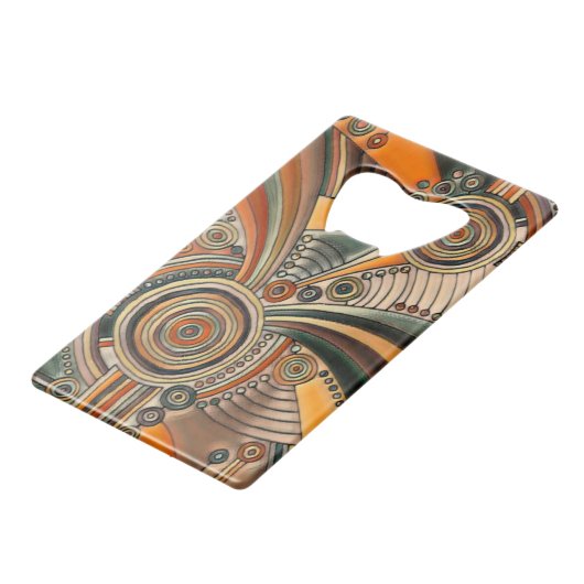 Handtekening EDDArt - Gedachtechten 1 Creditkaart Flessenopener (Achterkant Gekanteld)