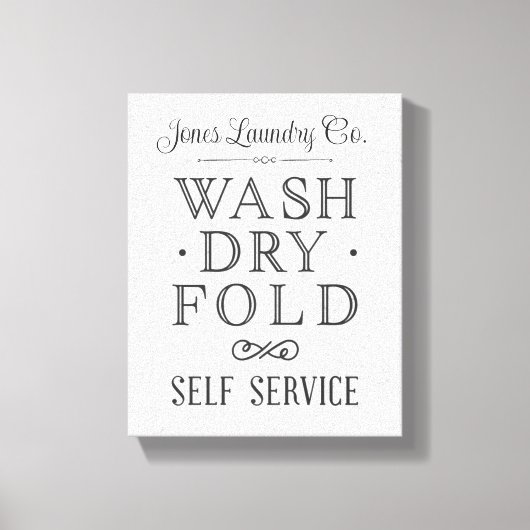 Handtekening eigen wasgoed op boerderij canvas afdruk (Voorkant)