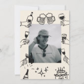 Handtekening Eigenzinnige FunnyGratis Drinken 30e  Kaart (Achterkant)