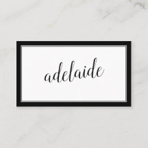 Handtekening Elegant zwart-wit handgeschreven scri