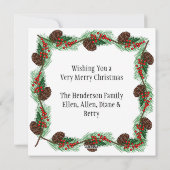 Handtekening Engels Cottage and Kardinaal Feestdagenkaart (Achterkant)