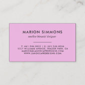 Handtekening Faux Gold Pineapple Visitekaartje (Achterkant)