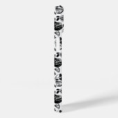 Handtekening Floral Black en White Hoesje (Achterkant / Rechts)