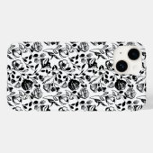 Handtekening Floral Black en White Hoesje (Achterkant (horizontaal))