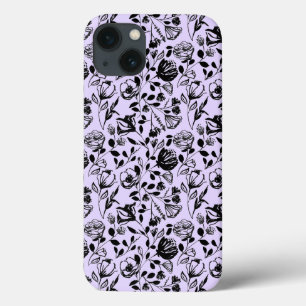 Handtekening Floral Lila Hoesje