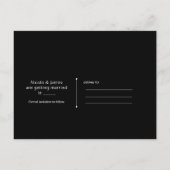 Handtekening forether en Tepee Gold zwarte bewaard Aankondigingskaart (Achterkant)