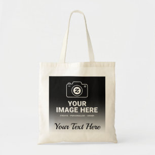 Handtekening Foto en Aangepast Bericht Tote Bag