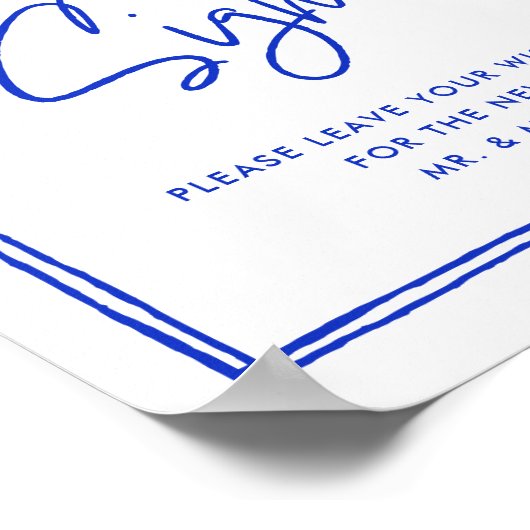 Handtekening Frans Blauw Kindly Sign Guestbook Poster (Hoek)