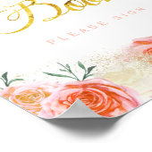 Handtekening gastboek (8x10) poster (Hoek)