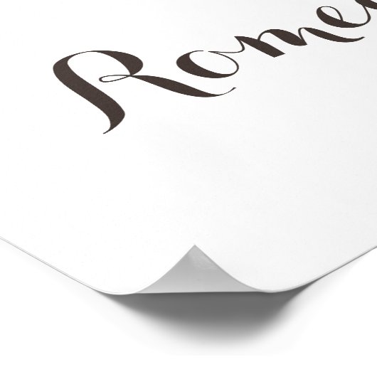 Handtekening gastenboek - Big Oak Tree - Weddensch Poster (Hoek)