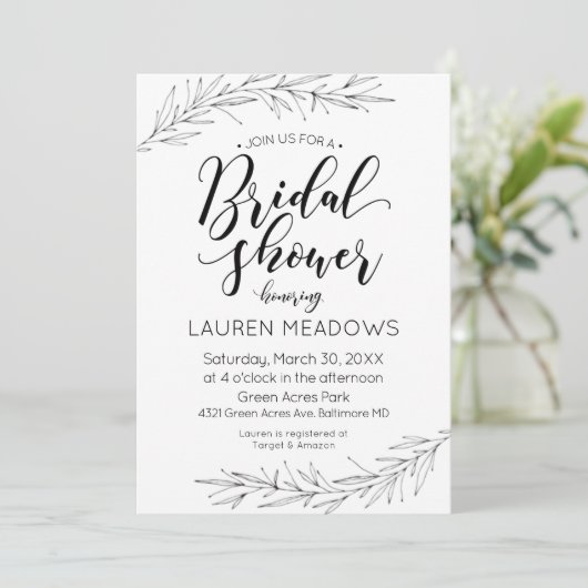 Handtekening Gedraaide de Uitnodiging van de Brida (Staand voorkant)