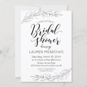 Handtekening Gedraaide de Uitnodiging van de Brida