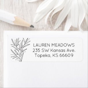 Handtekening Gedraaide labels voor het terugzendad