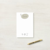 Handtekening Gedroogde Post-it® notes Sjabloon (Op bureau)