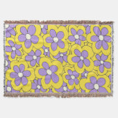 Handtekening Geel en Paars ventilatorontwerp Deken (Voorkant)