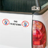 Handtekening: Geen parfum Bumpersticker (Op Truck)