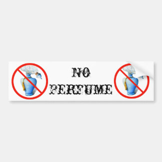 Handtekening: Geen parfum Bumpersticker