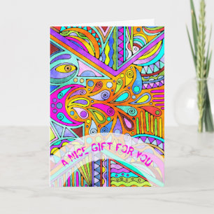 Handtekening gemaakt door EDDArt - Blah Blah Blah  Kaart