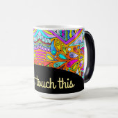 Handtekening gemaakt door EDDArt - Blah Blah Blah  Magische Mok (Voorkant rechts)