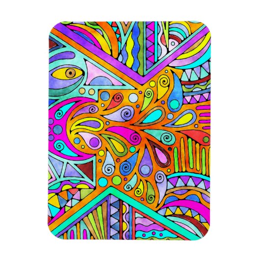 Handtekening gemaakt door EDDArt - Blah Blah Blah Magneet (Verticaal)