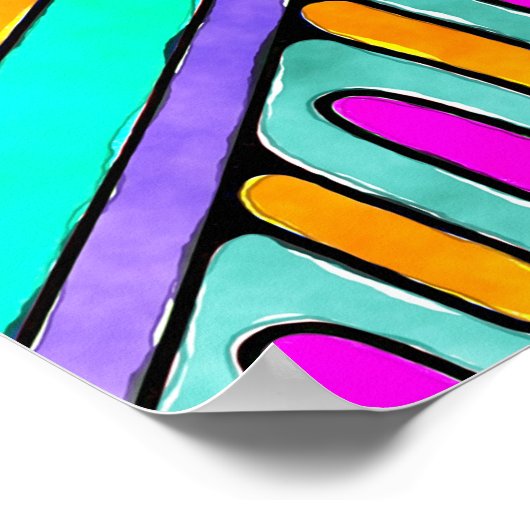 Handtekening gemaakt door EDDArt - Blah Blah Blah  Poster (Hoek)