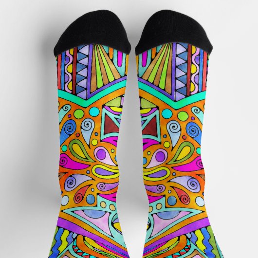 Handtekening gemaakt door EDDArt - Blah Blah Blah  Sokken (Top)