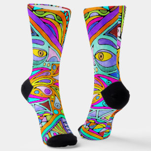 Handtekening gemaakt door EDDArt - Blah Blah Blah  Sokken