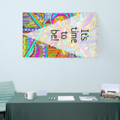 Handtekening gemaakt door EDDArt - Blah Blah Blah  Spandoek (Beurs)