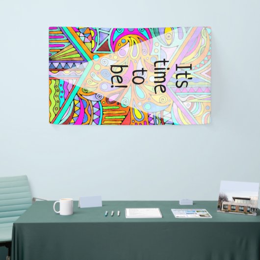 Handtekening gemaakt door EDDArt - Blah Blah Blah Spandoek (Beurs)