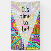 Handtekening gemaakt door EDDArt - Blah Blah Blah Spandoek (Verticaal)