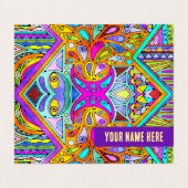 Handtekening gemaakt door EDDArt - Blah Blah Blah Visitekaartje (Buitenkant ongevouwen)