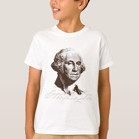 Handtekening George Washington T-shirt (Voorkant)