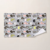 Handtekening gestructureerd cactus-patroon bad handdoek (Handdoek)