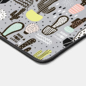 Handtekening gestructureerd cactus-patroon bureaumat (Hoek)