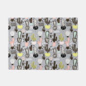 Handtekening gestructureerd cactus-patroon deurmat (Voorkant)