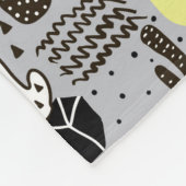 Handtekening gestructureerd cactus-patroon fleece deken (Hoek)