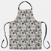 Handtekening gestructureerd cactus-patroon schort (Voorkant)