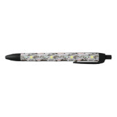 Handtekening gestructureerd cactus-patroon zwarte inkt pen (Bodem)