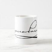 Handtekening Giacomo Puccini Koffiemok (Center)